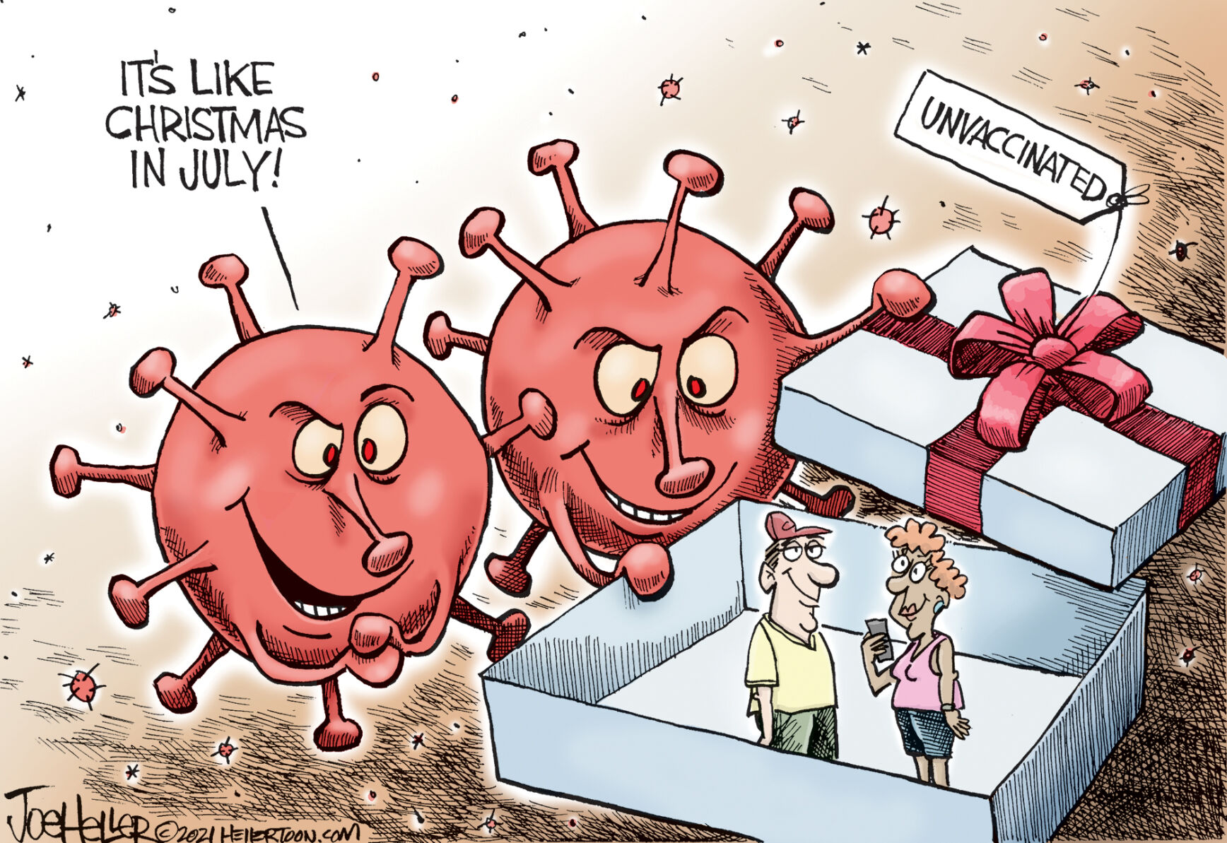 Cartoon: COVID-19 Christmas in July